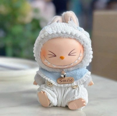 Labubu Doll Smiley Cozy Knit Doll Clothes (Doll Not Included)