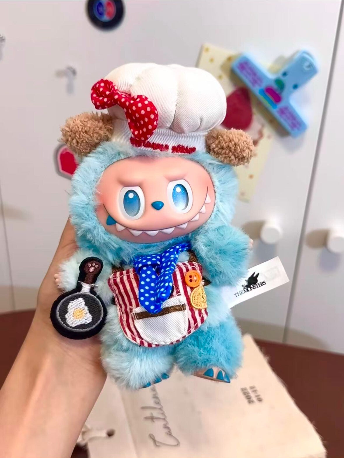 Labubu Doll Blue Chef Doll Clothes (Doll not included)