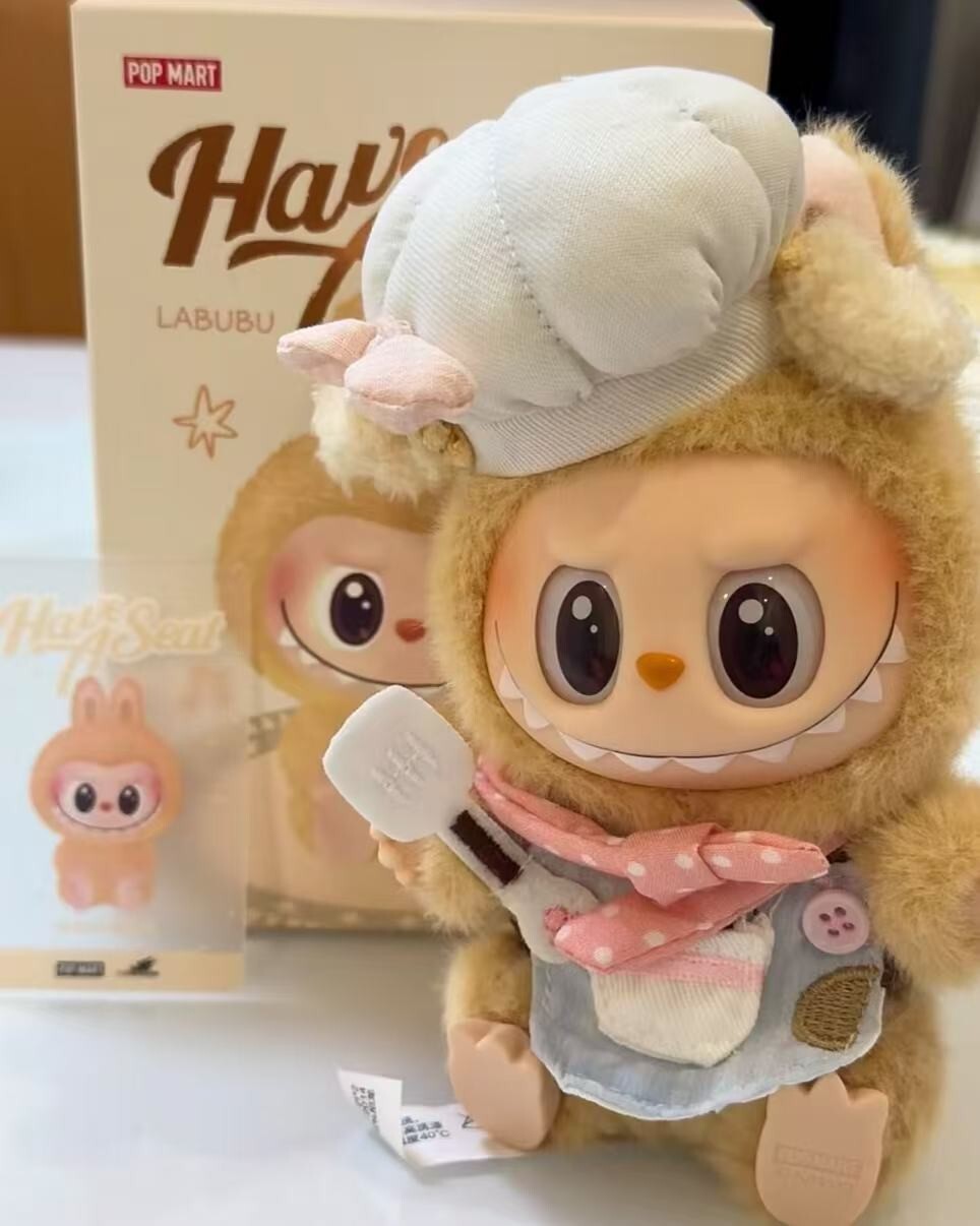 Labubu Doll Brown Chef Doll Clothes (Doll not included)