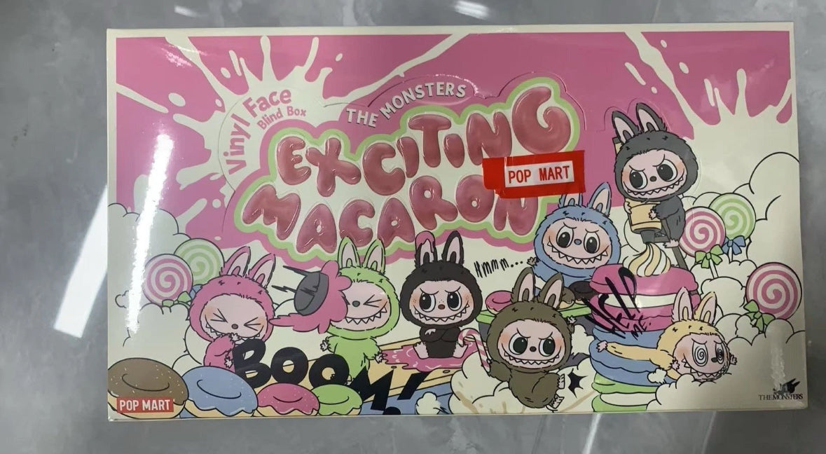 Labubu Exciting Macaron Series Vinyl Plush Pendant Blind Box