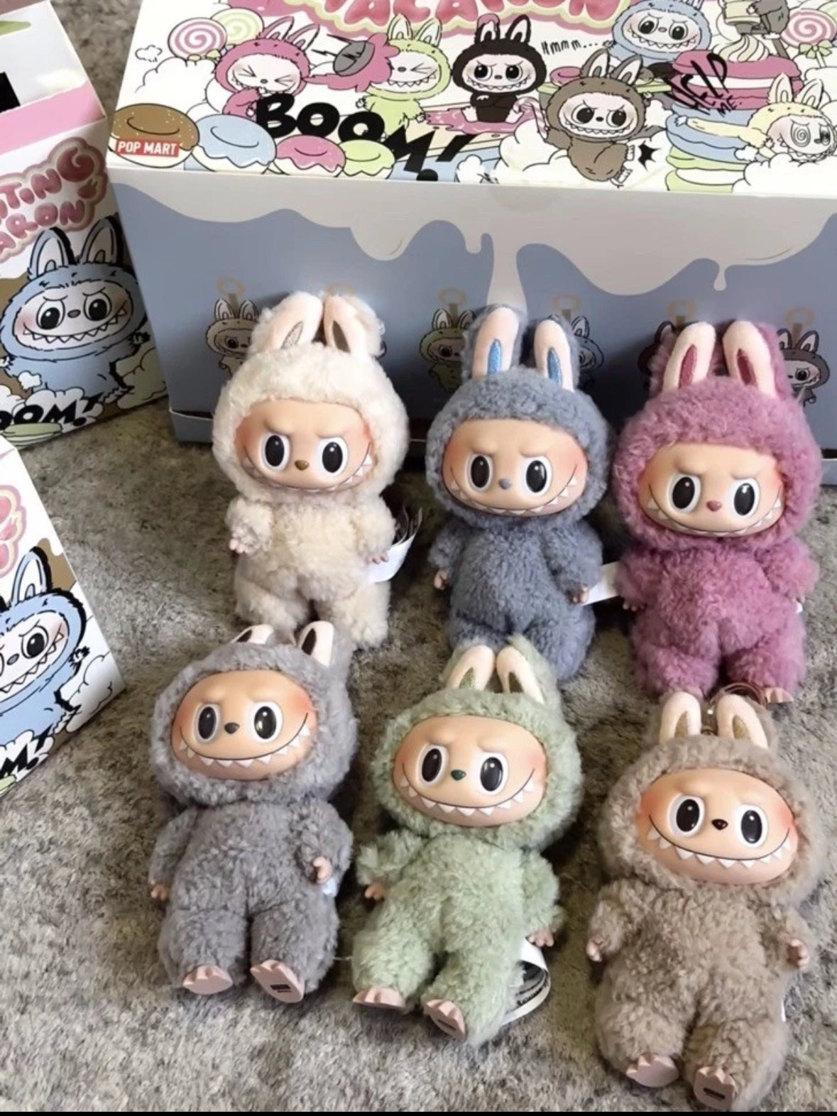 Labubu Exciting Macaron Series Vinyl Plush Pendant Blind Box