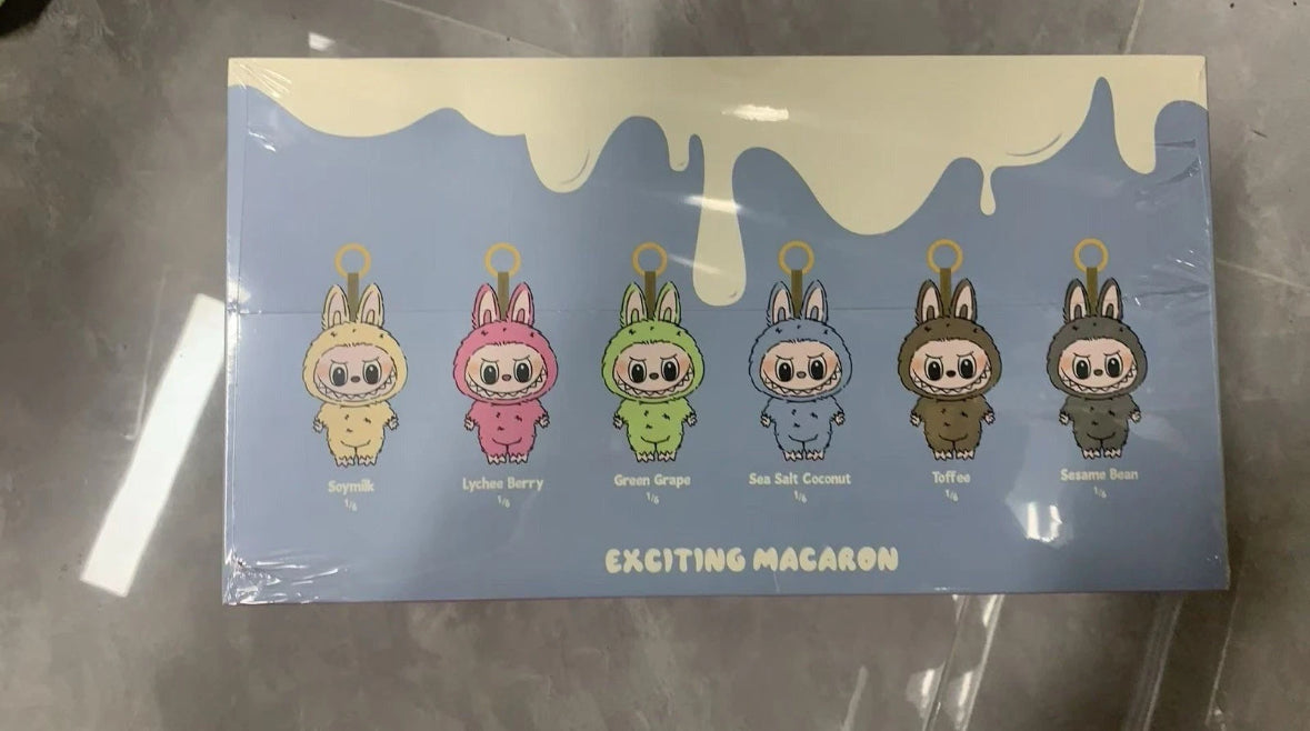 Labubu Exciting Macaron Series Vinyl Plush Pendant Blind Box
