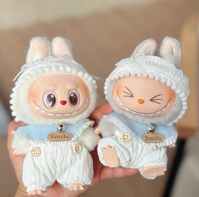 Labubu Doll Smiley Cozy Knit Doll Clothes (Doll Not Included)