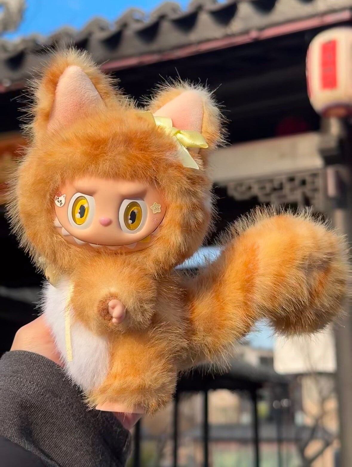 Labubu Doll Fortune Cat Maneki Neko Customized Doll