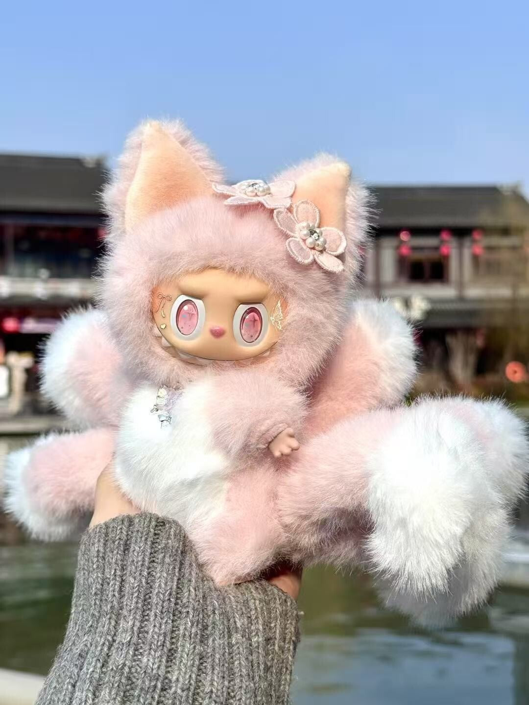 Labubu Doll Nine-tailed Fox Customized Labubu