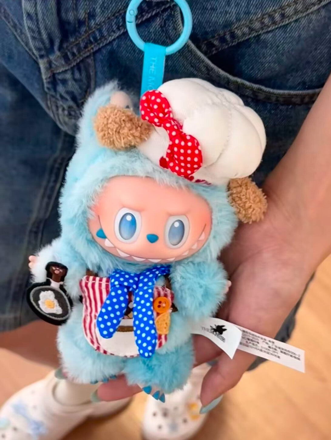 Labubu Doll Blue Chef Doll Clothes (Doll not included)