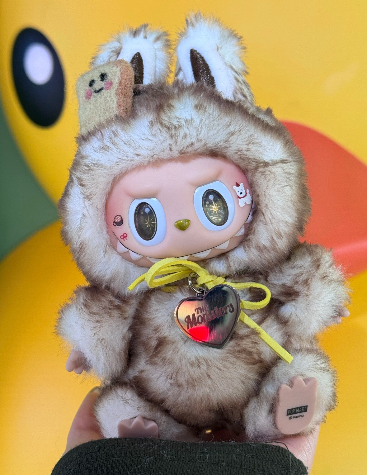 Labubu Doll Roasted Toast Sitting Customized Doll