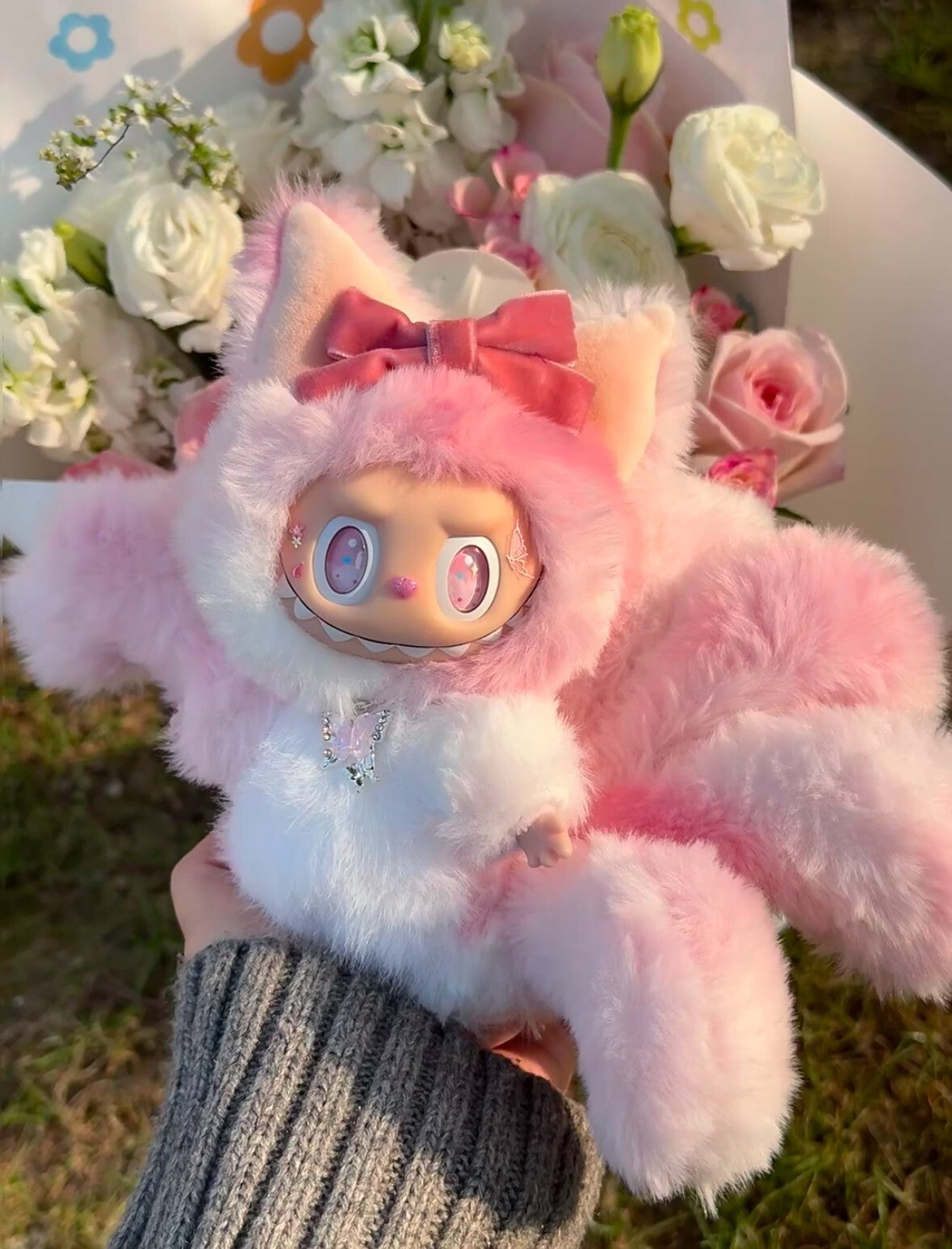 Labubu Doll Nine-tailed Fox Customized Labubu