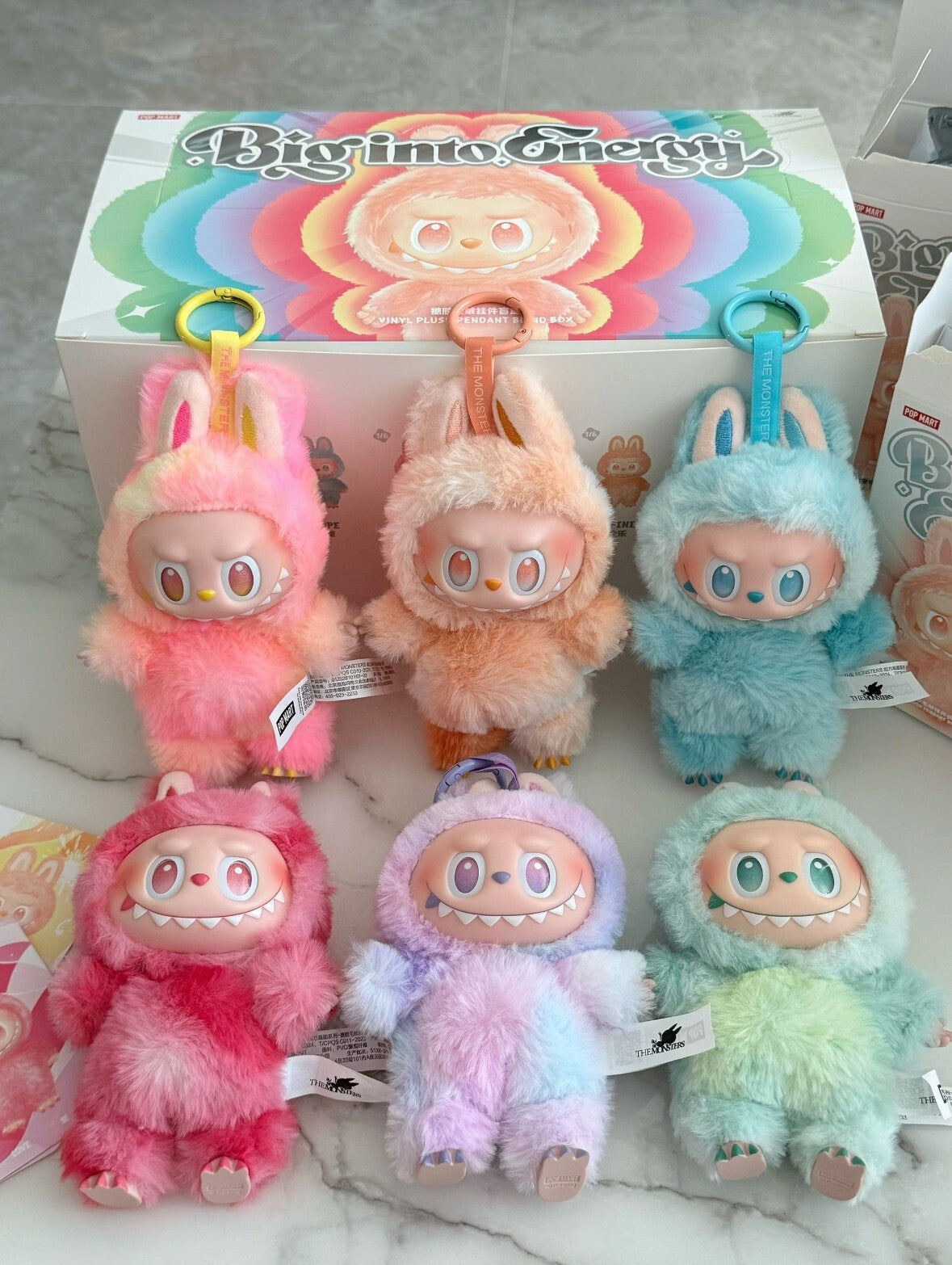 Labubu Biginto Energy Series Vinyl Plush Pendant Box set (6 Blind Boxes)