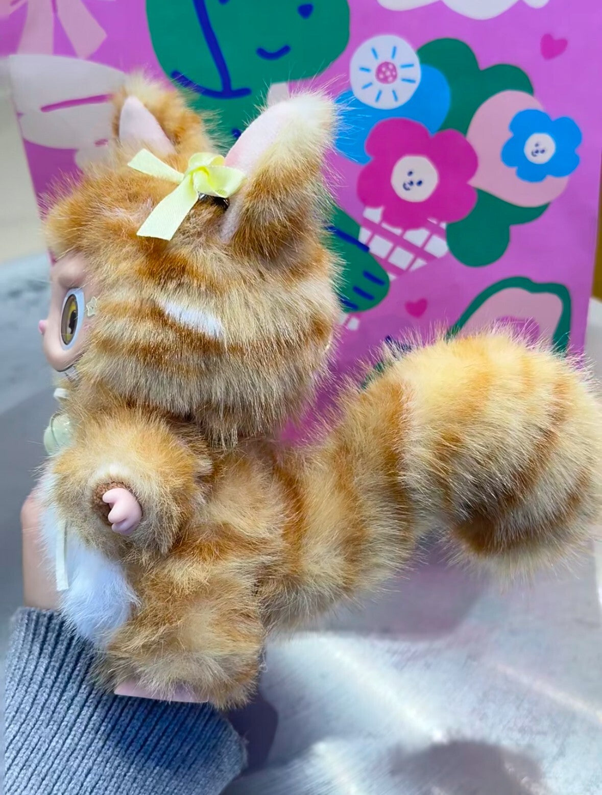 Labubu Doll Fortune Cat Maneki Neko Customized Doll