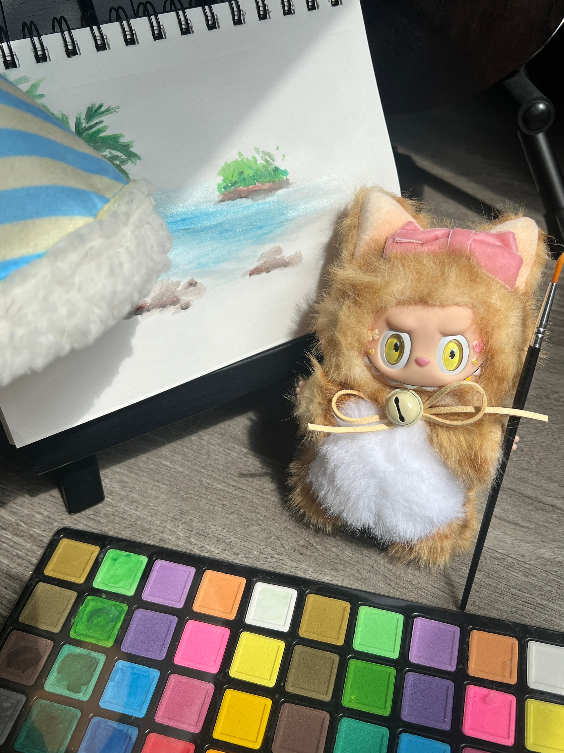 Labubu Doll Fortune Cat Maneki Neko Customized Doll