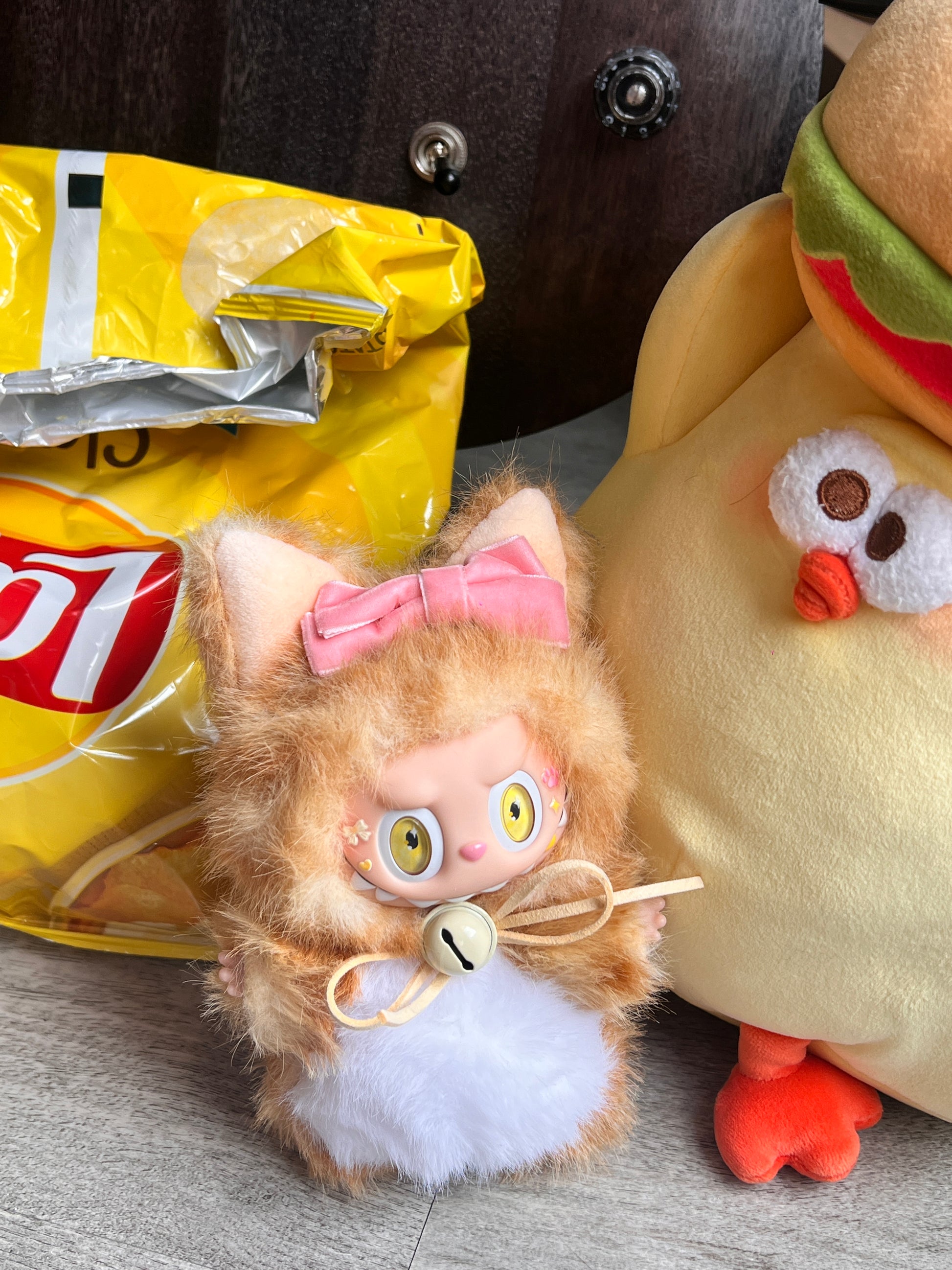 Labubu Doll Fortune Cat Maneki Neko Customized Doll