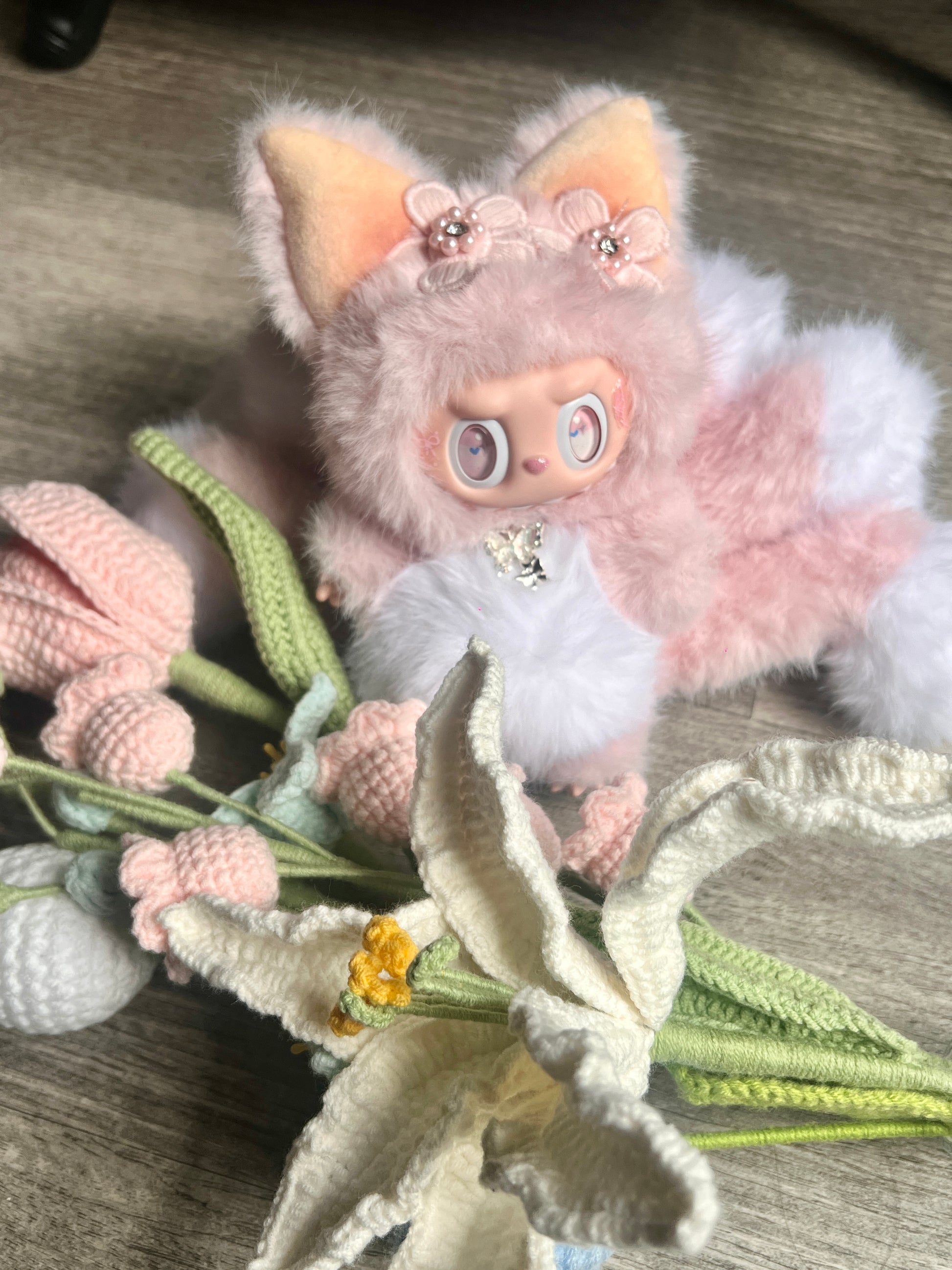 Labubu Doll Nine-tailed Fox Customized Labubu